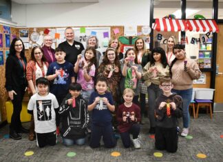 The Giving Doll Donates Bookmarks to Connetquot Elementary Students
