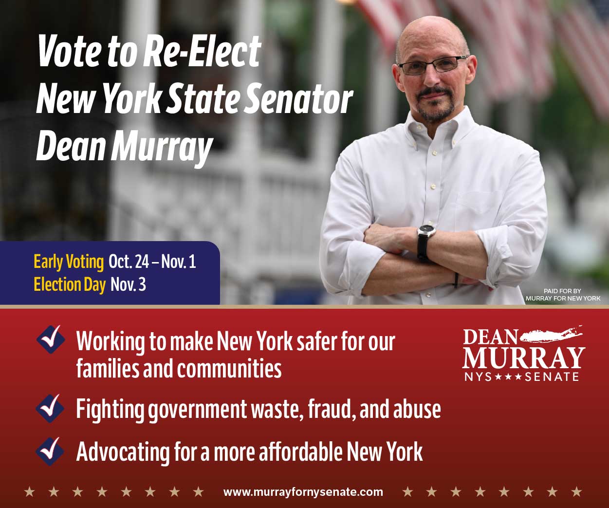 Paid for by Murray for State